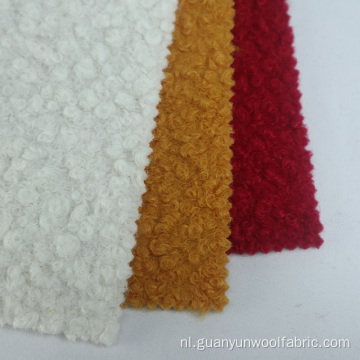 Polyester stof fleece breien sherpa boucle fleece stof